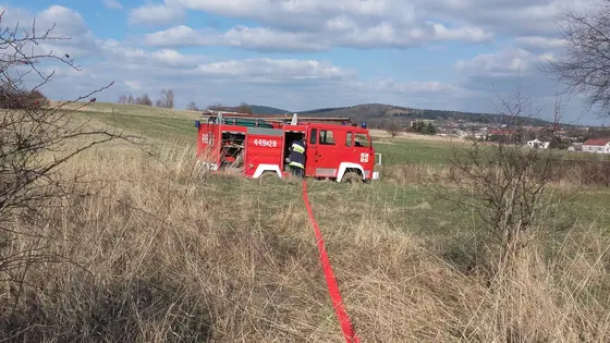 Pożar traw – 24.03.2016. — zdjęcie 21
