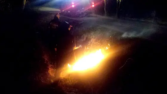 Pożar traw – po raz kolejny 10.04.2015r. — zdjęcie 3