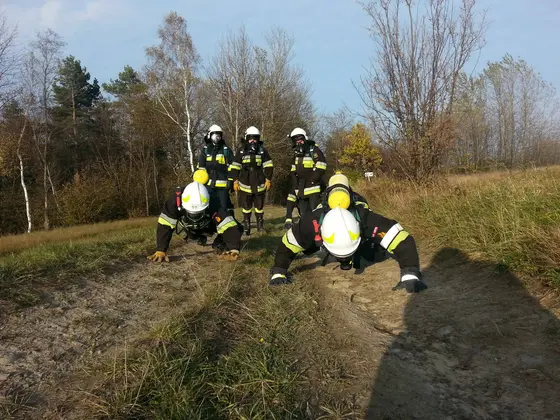 Przygotowania do biegu barbórkowego w Wieliczce – 02.11.2014 — zdjęcie 25