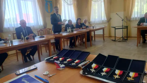 Sesja Rady Gminy Lipinki — odznaczenia — zdjęcie 2