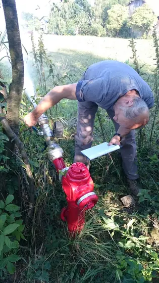 Test Hydrantu