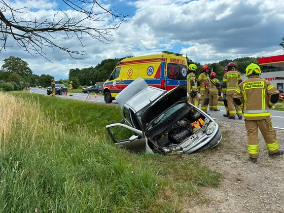 Wypadek na drodze wojewódzkiej — 04.07.2026
