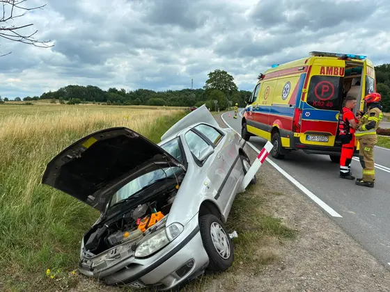 Wypadek na drodze wojewódzkiej — 04.07.2026 — zdjęcie 2