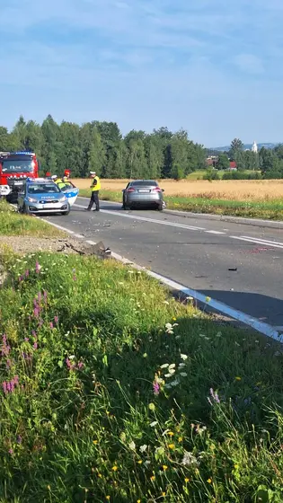 Zderzenie trzech samochodów w Krygu — 31.07.2026 — zdjęcie 5