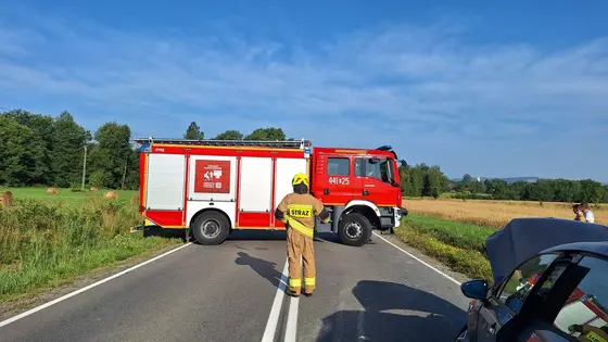 Zderzenie trzech samochodów w Krygu — 31.07.2026 — zdjęcie 9